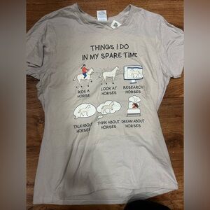 Equestrian horse graphic shirt